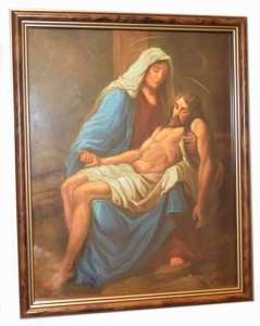 Obraz religijny Matki Bożej z Chrystusem - pieta