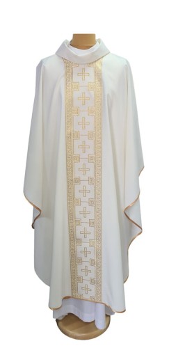 ornat w kolorze ecru