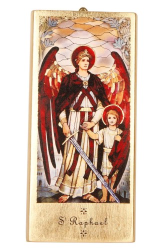 Archanioł Rafał - ikona złocona
