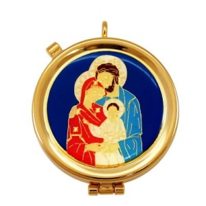 Cyborium złocone z wizerunkiem Św. Rodziny T504-31