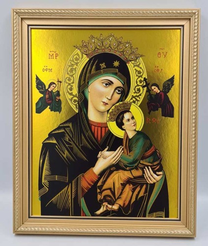 Obraz w ramie Matki Bożej Nieustającej Pomocy