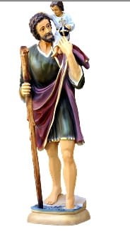 Figura świętego Krzysztofa 128 cm