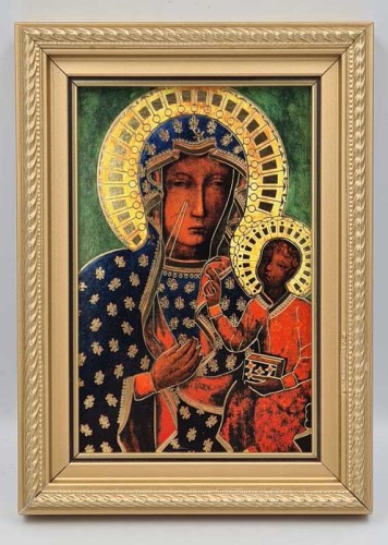 Mały obrazek z Matką Boską Częstochowską