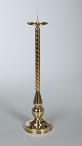 Świecznik mosiężny - podstawa pod paschał 93 cm L15