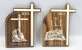 Małe stacje drogi krzyżowej na drewnie-2
