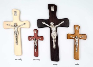Krzyż drewniany zaokrąglany