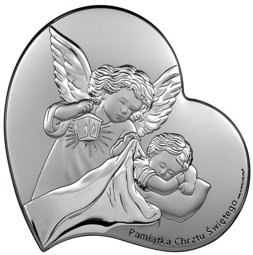 obrazek serce pamiątka chrztu świętego