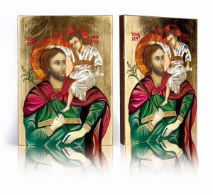 IKONA Z CERTYFIKATEM ŚW. KRZYSZTOF