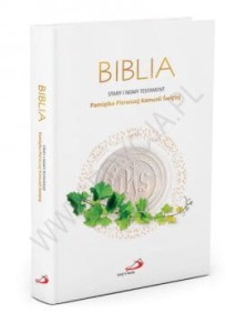 Biblia Pamiątka Pierwszej Komunii Świętej (z kolorową wkładką)