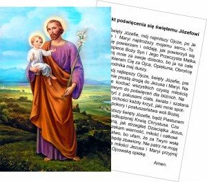 Święty Józef - Pocztówka z modlitwą 100 szt