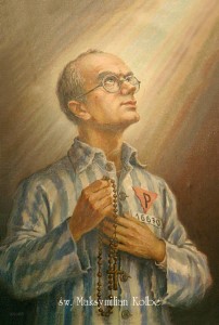 Św. Maksymilian Kolbe obrazki paczka 100 sztuk