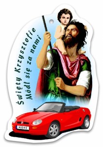 Zawieszka samochodowa Św. Krzysztof 