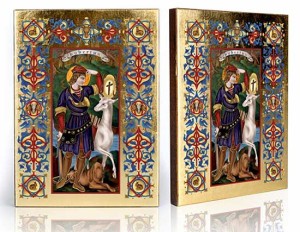 Ikona z certyfikatem - Święty Hubert