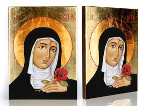 Ikona z certyfikatem - Święta Rita