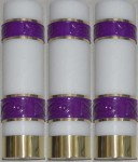 Zestaw świec liturgicznych z fioletowym zdobieniem - świece adwentowe
