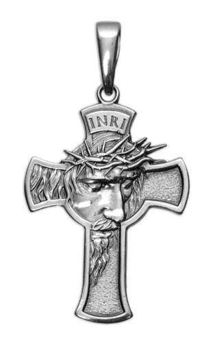 krzyżyk srebrna zawieszka