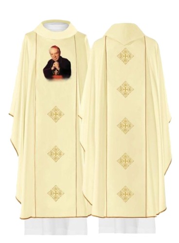 Ornat kremowy z kardynałem Stefanem Wyszyńskim-1