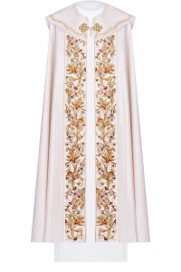 Piękna kremowa kapa liturgiczna 