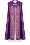 Kapa fioletowa bogato haftowana