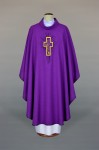 Ornat w kolorze fioletowym - haft krzyż 1-394-4 