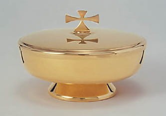 Puszka pozłacana - płaska 552 