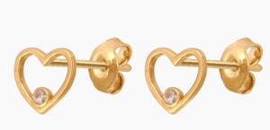 ZŁOTE KOLCZYKI SERDUSZKA