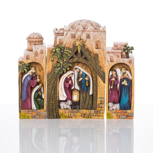 Szopka bożonarodzeniowa kolorowa-1