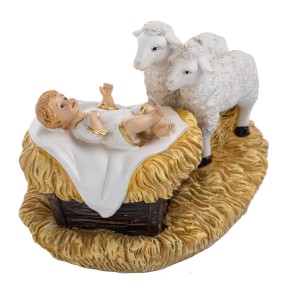 Figurka - Dzieciątko Jezus - baranki - HY72206-A