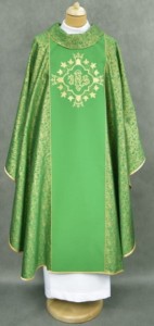 Ornat eucharystyczny w kolorze zielonym 202-Z