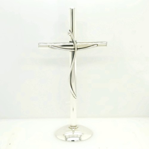 krzyżyk stojący srebrny