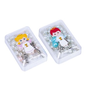 Różaniec komunijny w pudełeczku R992-CA