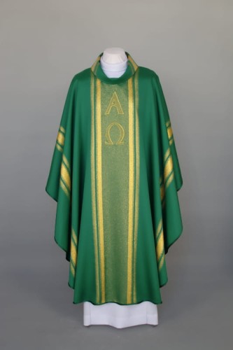 ornat w kolorze zielonym