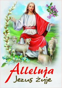 Witraż - ozdoba na Wielkanoc - Alleluja Jezus żyje!