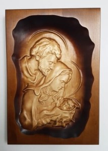 Święta rodzina 59A - obraz z drewna 