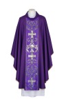 Ornat fioletowy z krzyżami złotymi 1-080-44