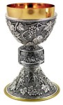 Kielich mszalny bogato zdobiony s/910