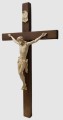 KRZYŻ W CAŁOŚCI WYKONANY Z DREWNA Z RĘCZNIE RZEŹBIONYM KORPUSEM 10-20-3