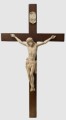 KRZYŻ W CAŁOŚCI WYKONANY Z DREWNA Z RĘCZNIE RZEŹBIONYM KORPUSEM 10-20-4