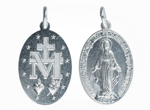 Medalik z metalu Matka Boża Niepokalana