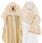 Welon do błogosławieństwa z haftem Serca Pana Jezusa /27