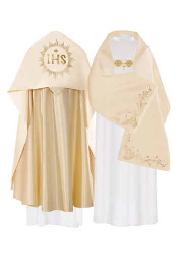 Tuwalnia - welon na ramiona z haftowanym IHS