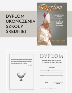 Dyplom ukończenia szkoły średniej  JPII