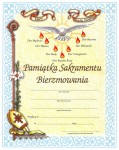Pamiątka Sakramentu Bierzmowania - duży dyplom