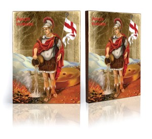 Ikona z certyfikatem Święty Florian - patron strażaków