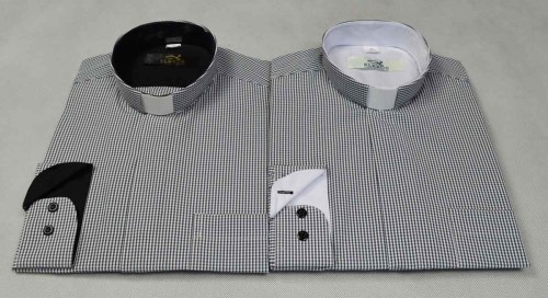 KOSZULA KAPŁAŃSKA W KRATKĘ