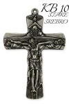KRZYŻ DLA BIERZMOWANYCH -STARE SREBRO - DUŻY