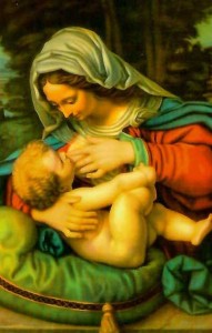 Magnes religijny Matka Boża Karmiąca