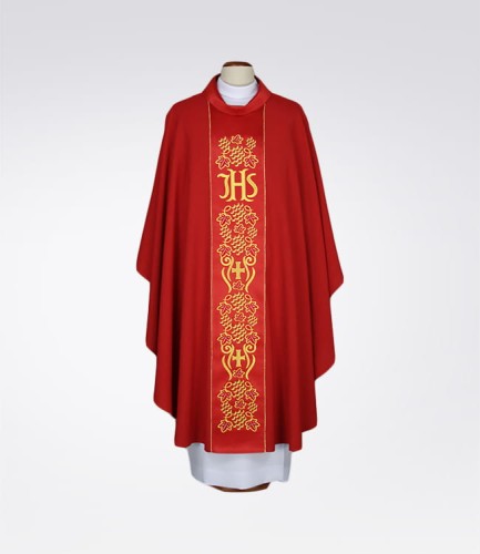 czerwony ornat mszalny