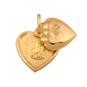 Medalik z Matką Bożą Częstochowską złoto próba 585 - 14 karatowe