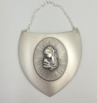 RYNGRAF ZE SREBRA Z MARYJĄ I DZIECIĄTKIEM 